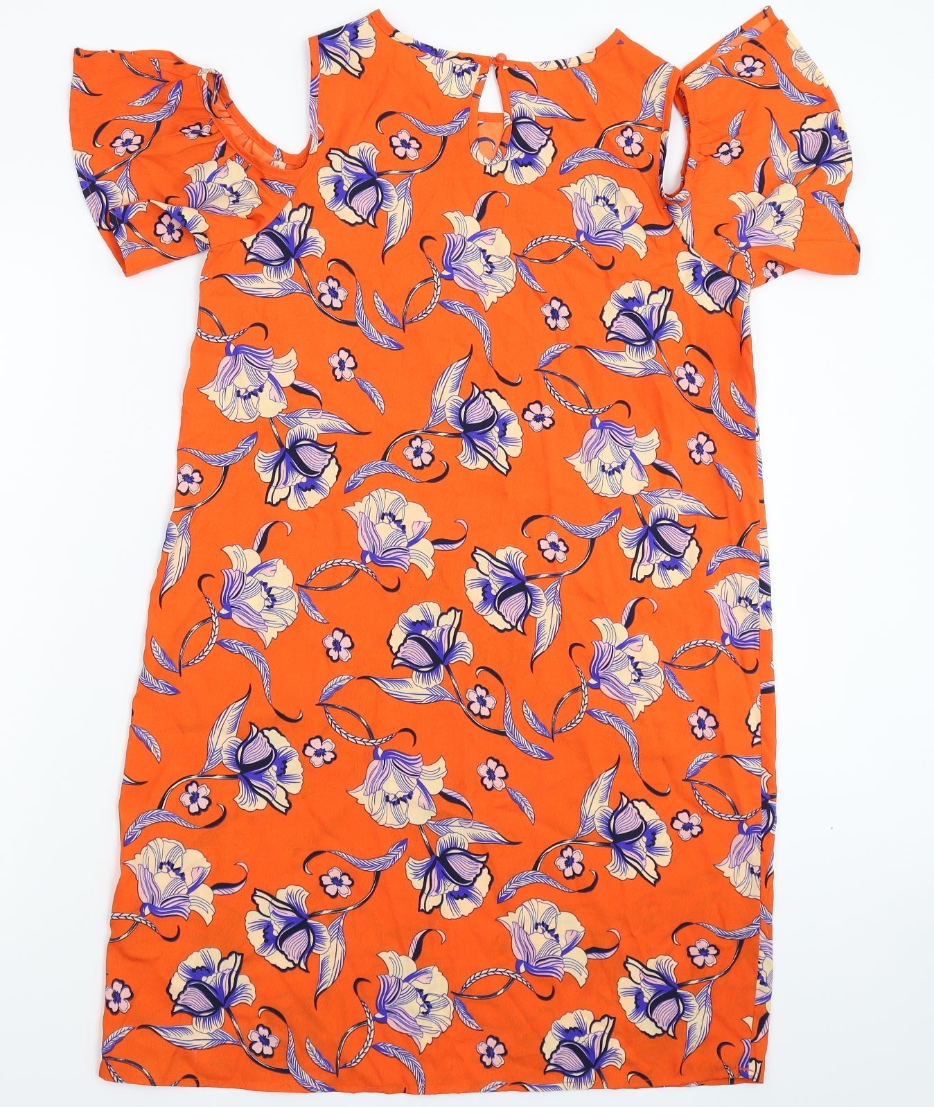 Pep&Co Womens Orange Floral  Mini  Size 8