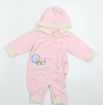 Chickee Duck Girls Pink   Coverall One-Piece Size 12 Months