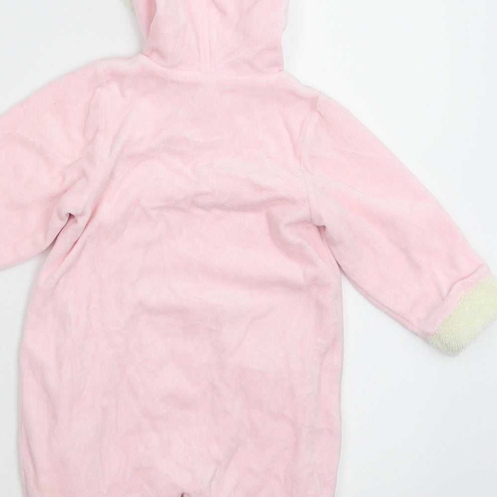 Chickee Duck Girls Pink   Coverall One-Piece Size 12 Months