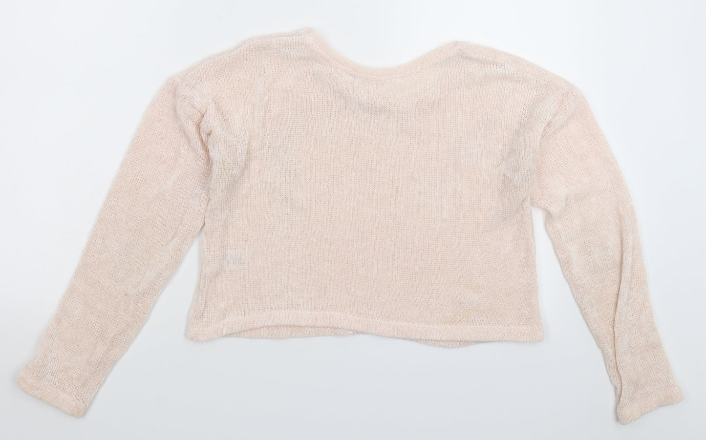 Candy Couture Girls Pink  Knit Pullover Jumper Size 13 Years