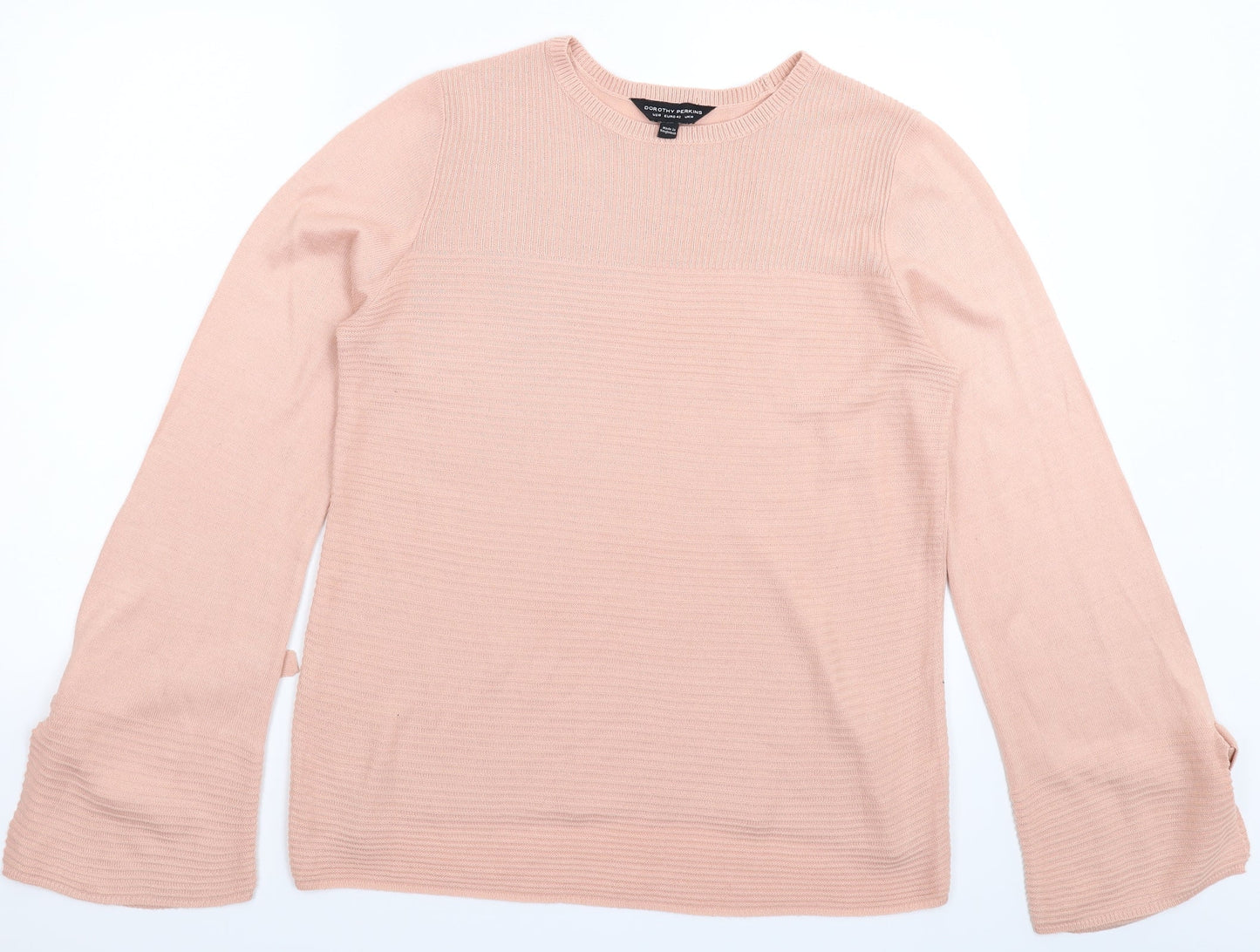 Dorothy Perkins Womens Pink  Knit Pullover Jumper Size 14