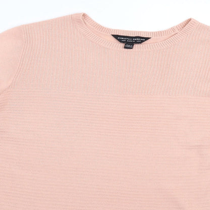 Dorothy Perkins Womens Pink  Knit Pullover Jumper Size 14