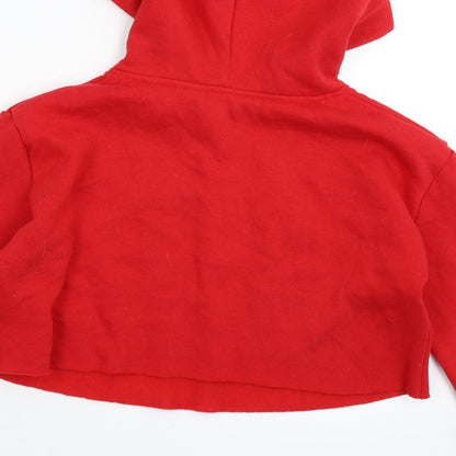 New Look Girls Red   Pullover Hoodie Size 10 Years