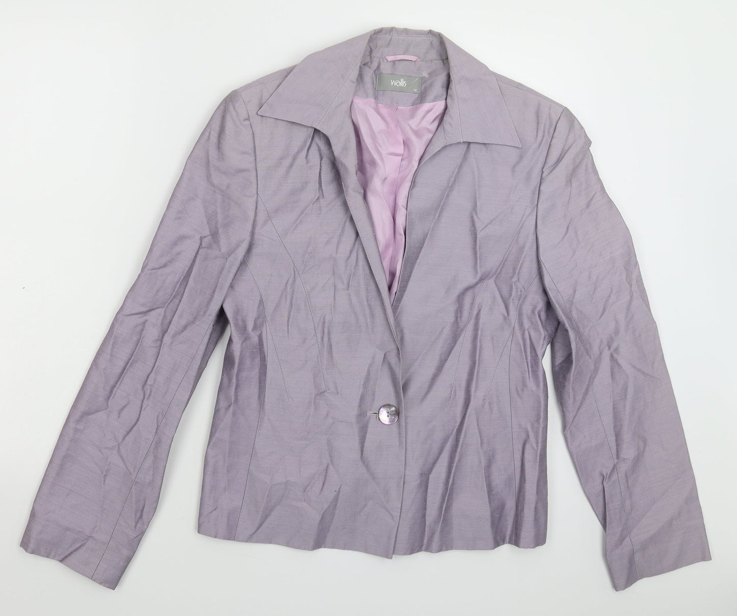 Wallis Womens Purple   Jacket Suit Jacket Size 14