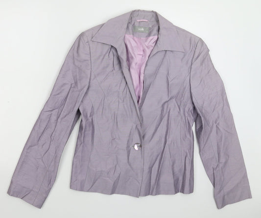 Wallis Womens Purple   Jacket Suit Jacket Size 14