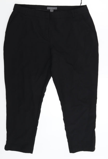 Womens UK Size 16 Atmosphere Slim Fit Dress Pants Black Trousers