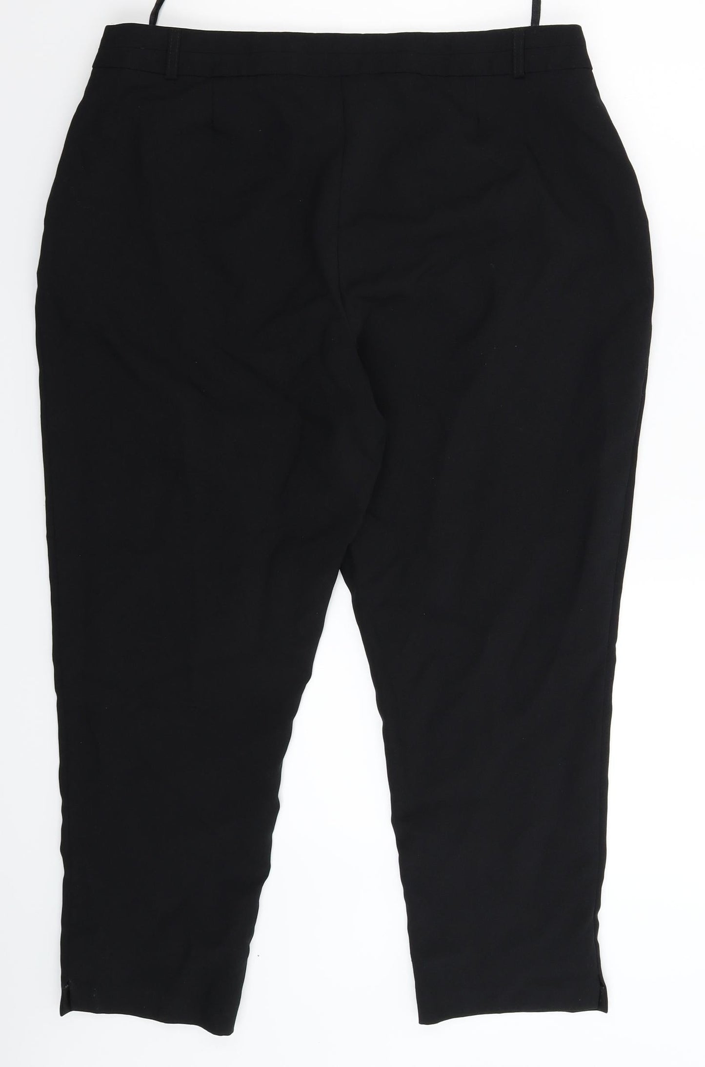Womens UK Size 16 Atmosphere Slim Fit Dress Pants Black Trousers