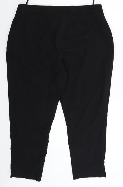 Womens UK Size 16 Atmosphere Slim Fit Dress Pants Black Trousers