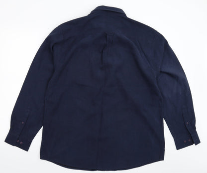 Arnold Palmer Mens Blue    Button-Up Size L