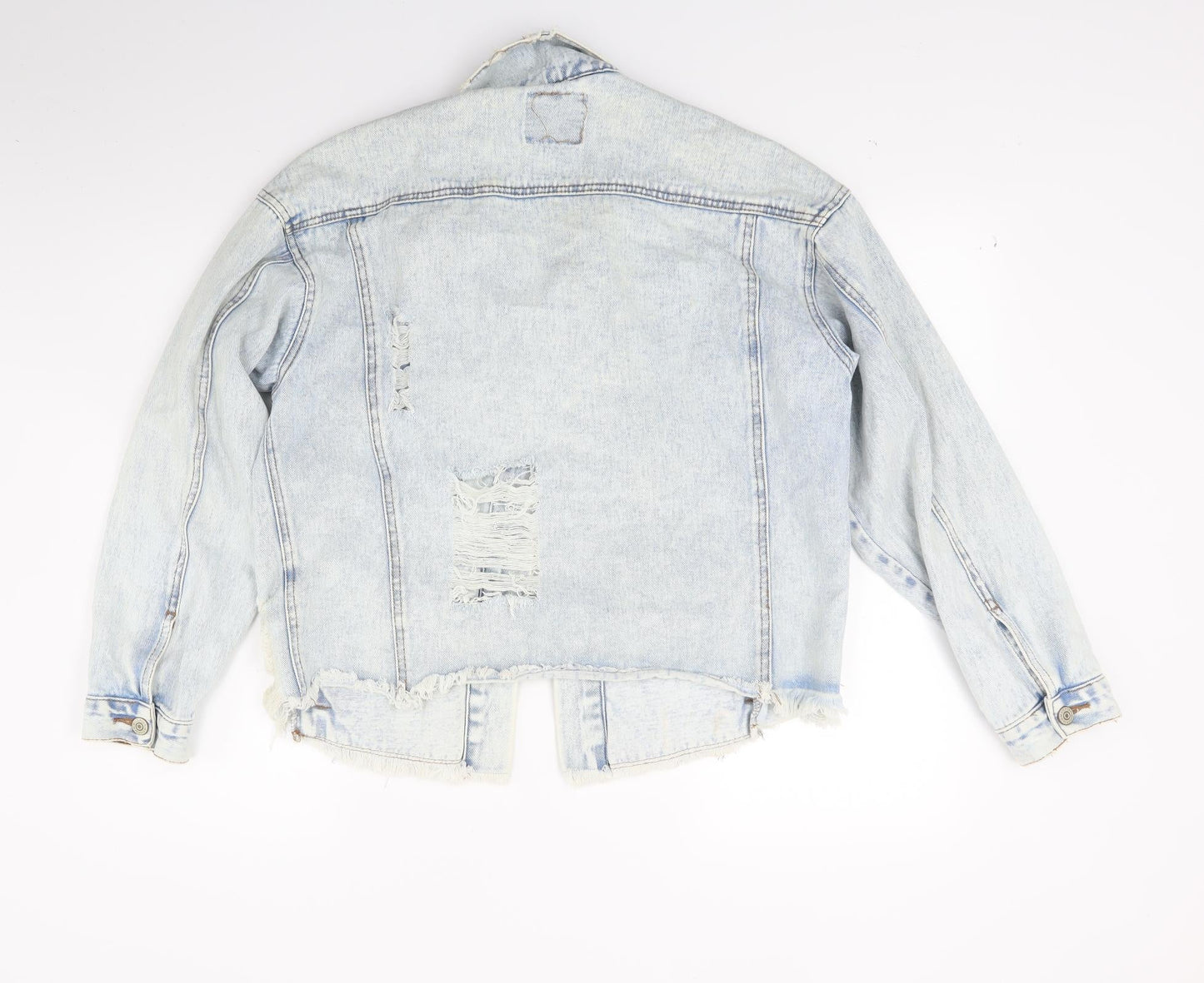 Primark Womens Blue  Denim Jacket Coat Size 10