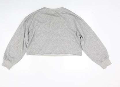 New Look Womens Grey   Pullover Sweatshirt Size 14  - Wild Hearts Club