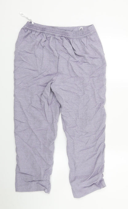 Honnor milburn Womens Purple   Capri Trousers Size 12 L22 in