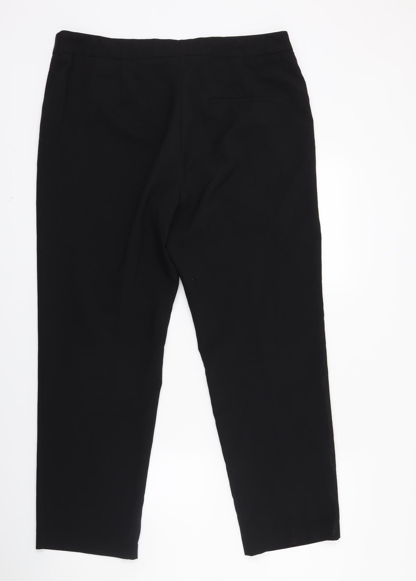 Womens UK Size 14 Papaya Regular Fit  Black Trousers