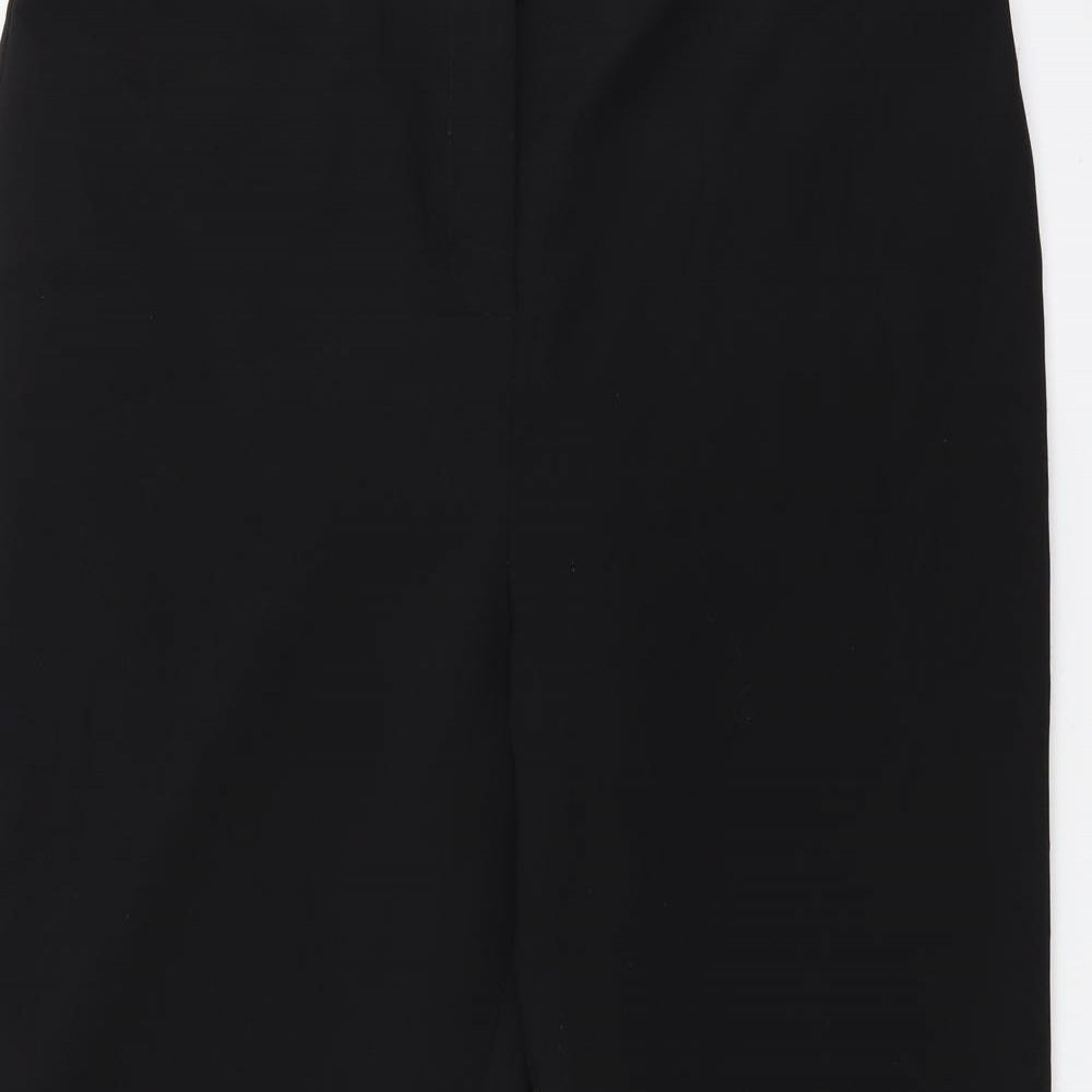 Womens UK Size 14 Papaya Regular Fit  Black Trousers