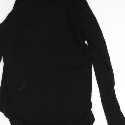 Peacocks Womens Black  Knit Pullover Jumper Size 8