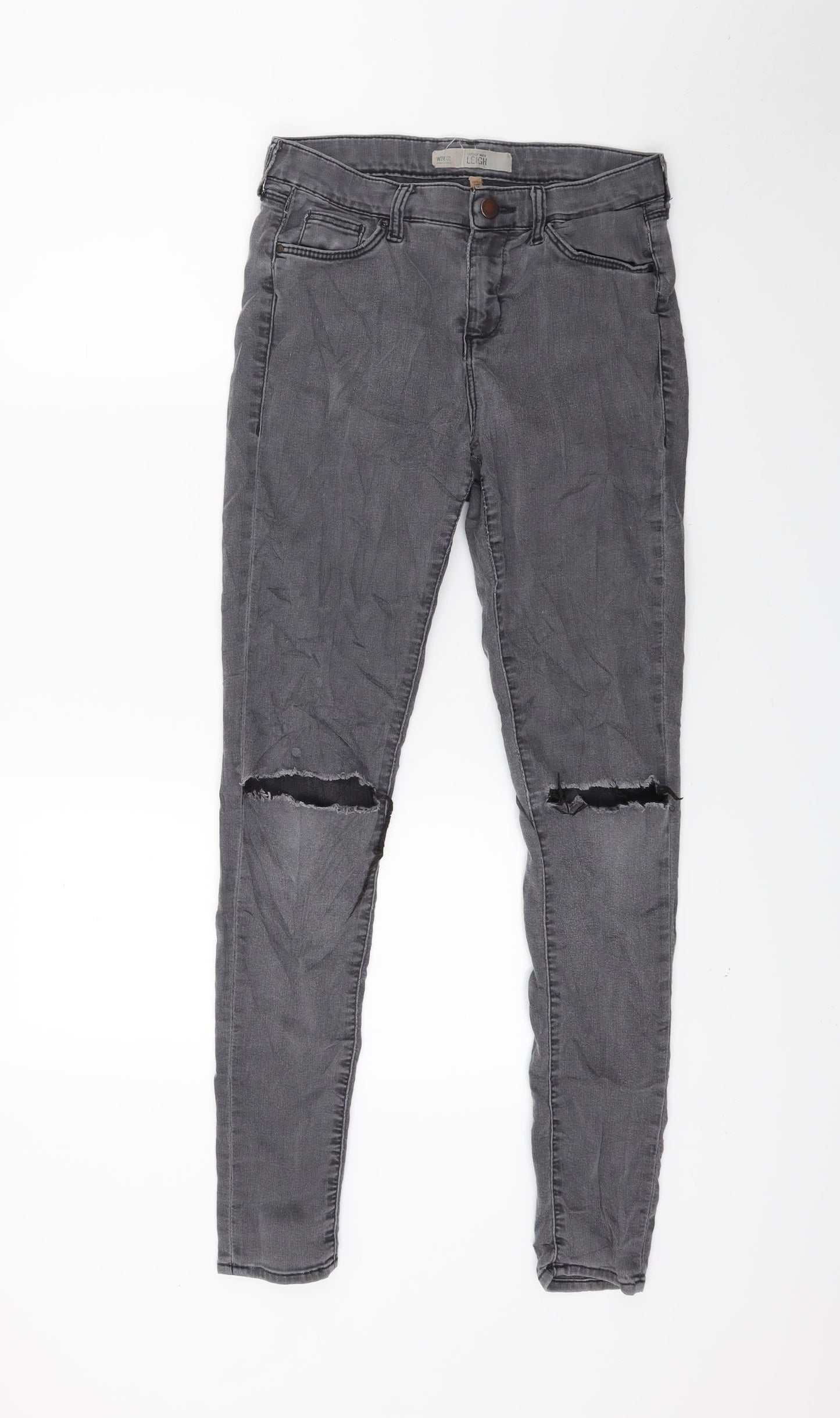 Womens UK Size 26 Top shop Regular Fit Skinny Grey Jeans