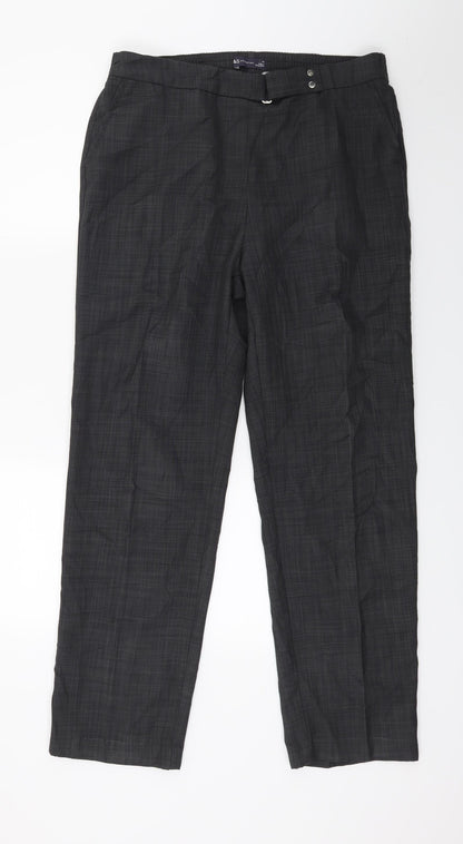 Womens UK Size 14 Marks and Spencer Regular Fit  Grey Trousers