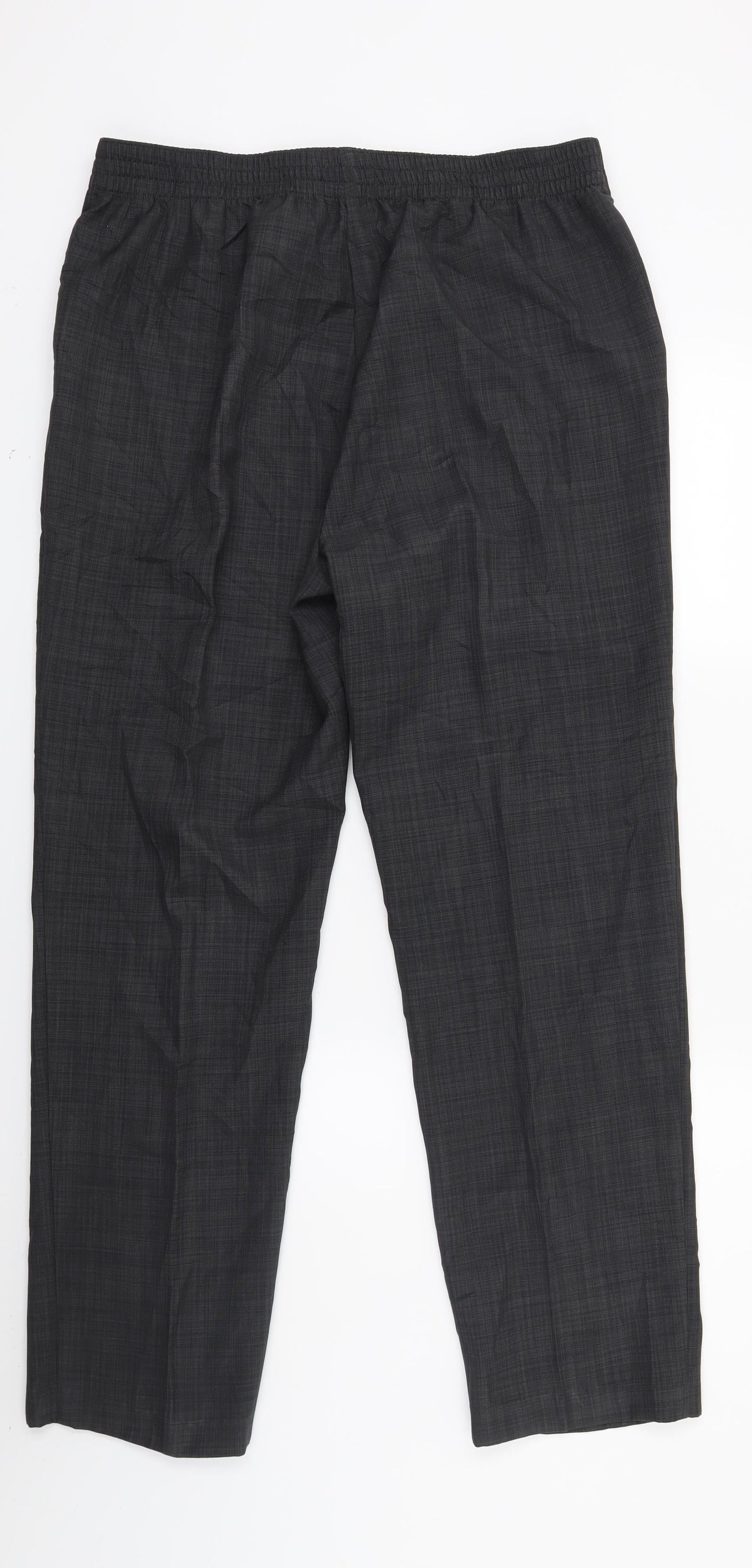 Womens UK Size 14 Marks and Spencer Regular Fit  Grey Trousers