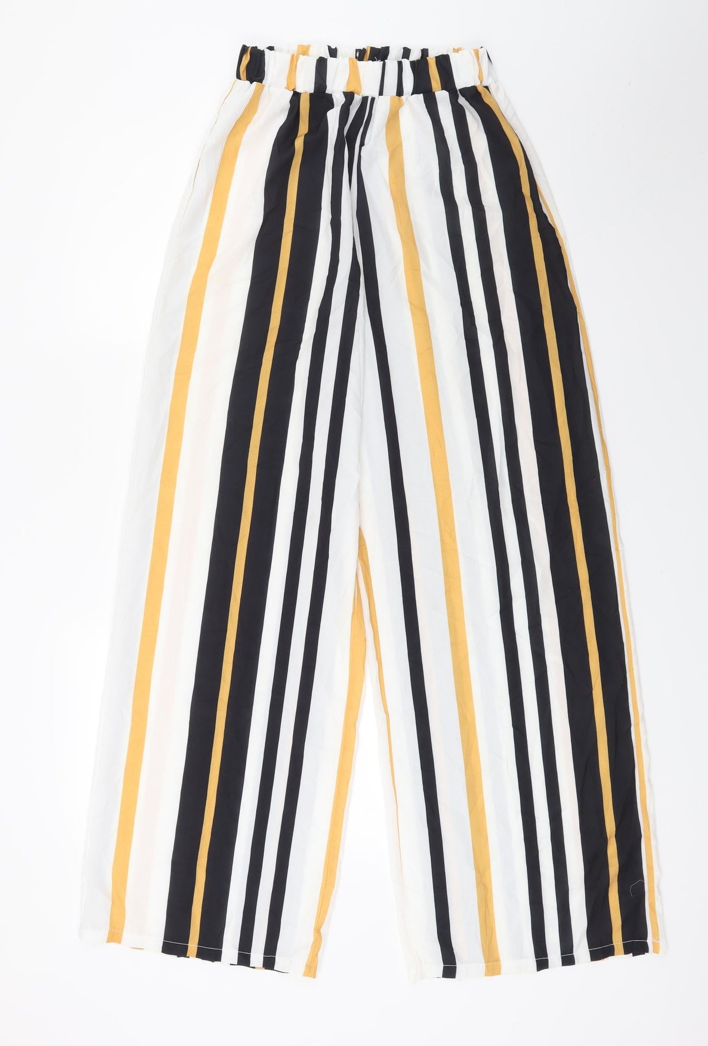 Womens UK Size S Preworn Regular Fit  White Trousers