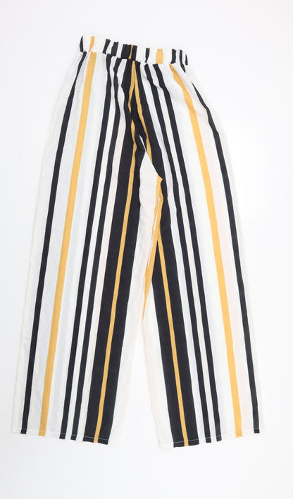 Womens UK Size S Preworn Regular Fit  White Trousers