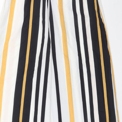 Womens UK Size S Preworn Regular Fit  White Trousers