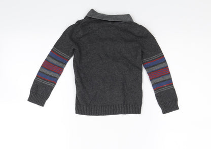 Rorie Whelan Boys Grey  Corduroy Pullover Jumper Size 2 Years