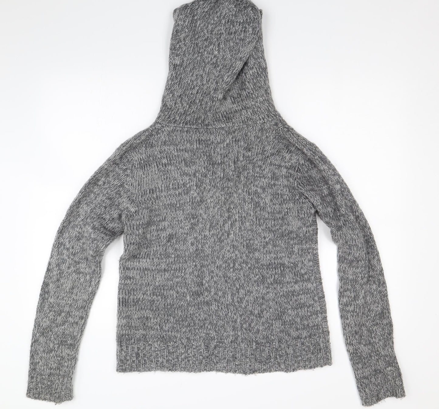 Heart & soul Mens Grey   Henley Hoodie Size M