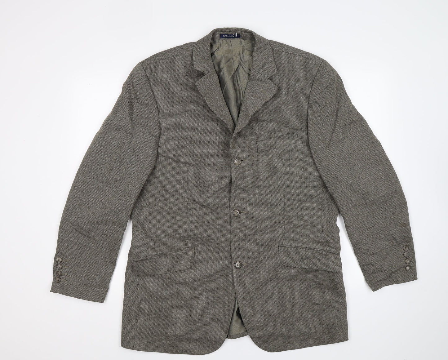 Mens UK Size 42 River Island Brown Jacket