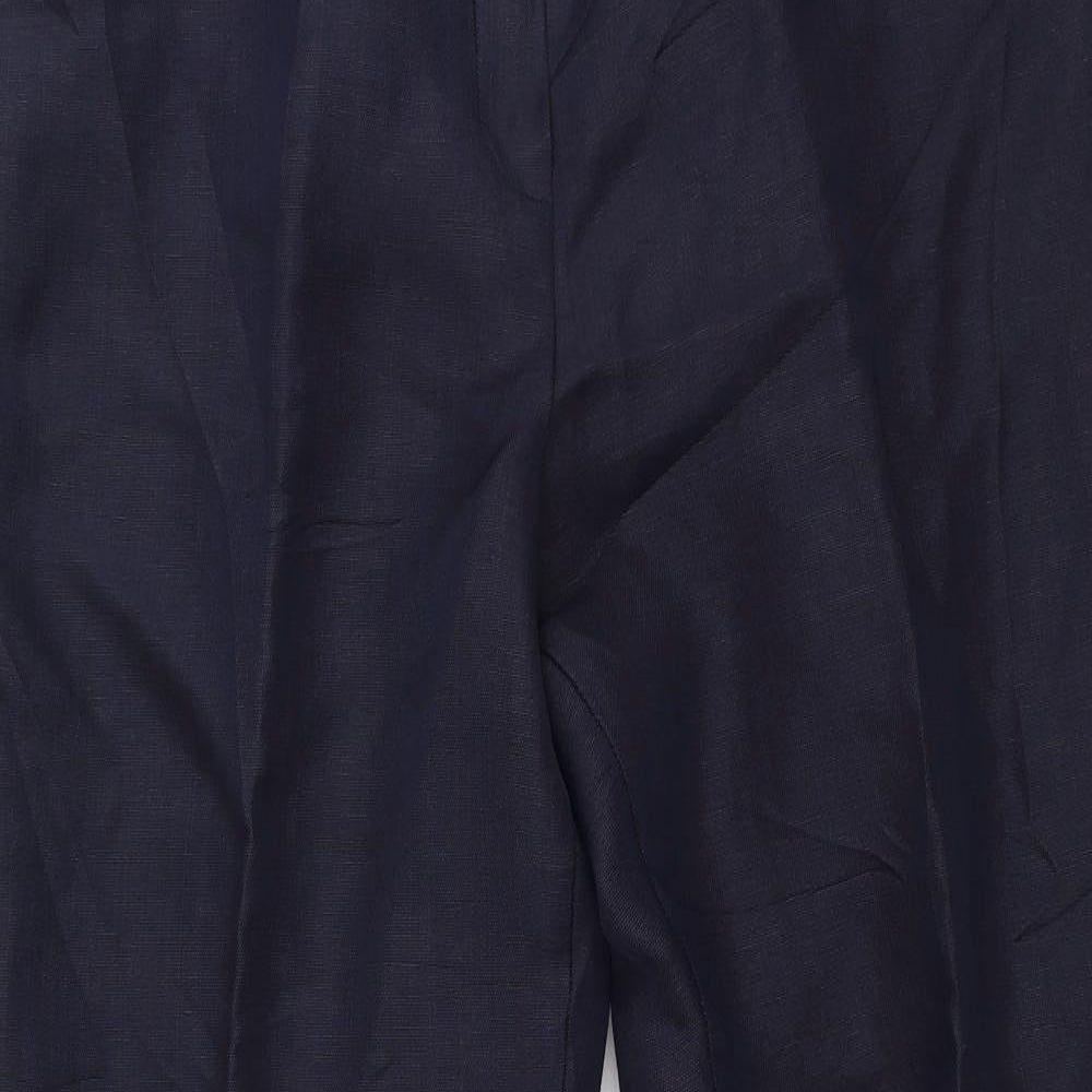 Womens UK Size 14 Marks and Spencer Regular Fit  Blue Trousers