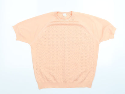Preworn Womens Orange   Pullover Jumper Size M