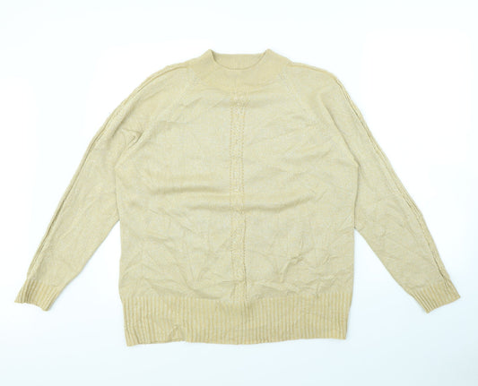 Bonmarché Womens Gold   Pullover Jumper Size L