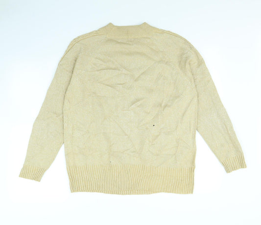 Bonmarché Womens Gold   Pullover Jumper Size L