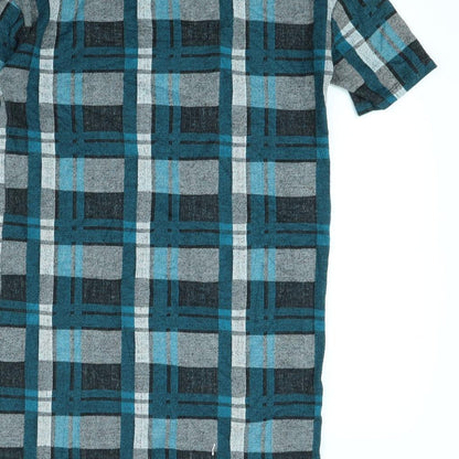 Select Womens Green Check  T-Shirt Dress  Size 6