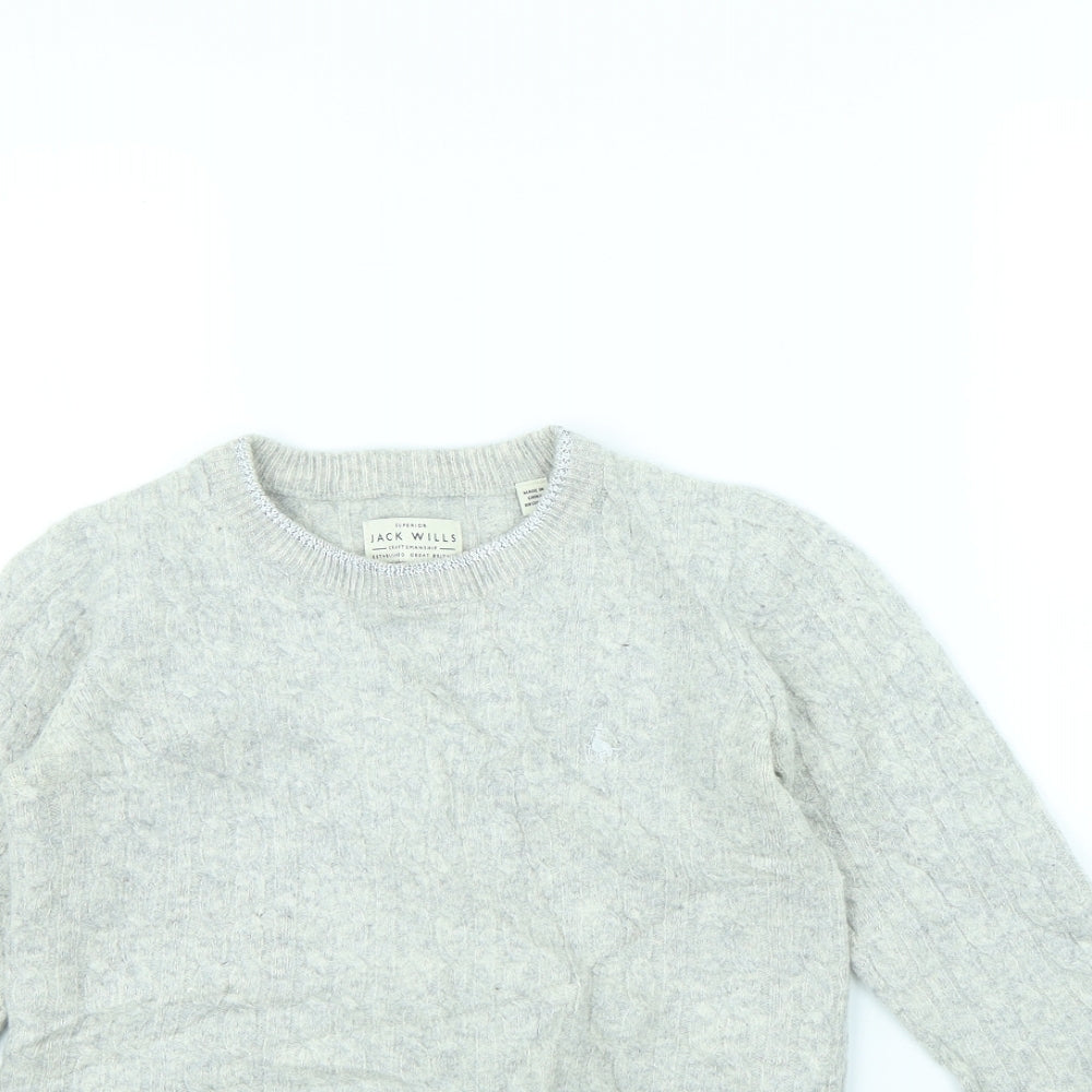 Jack Wills Womens Grey   Pullover Jumper Size 6