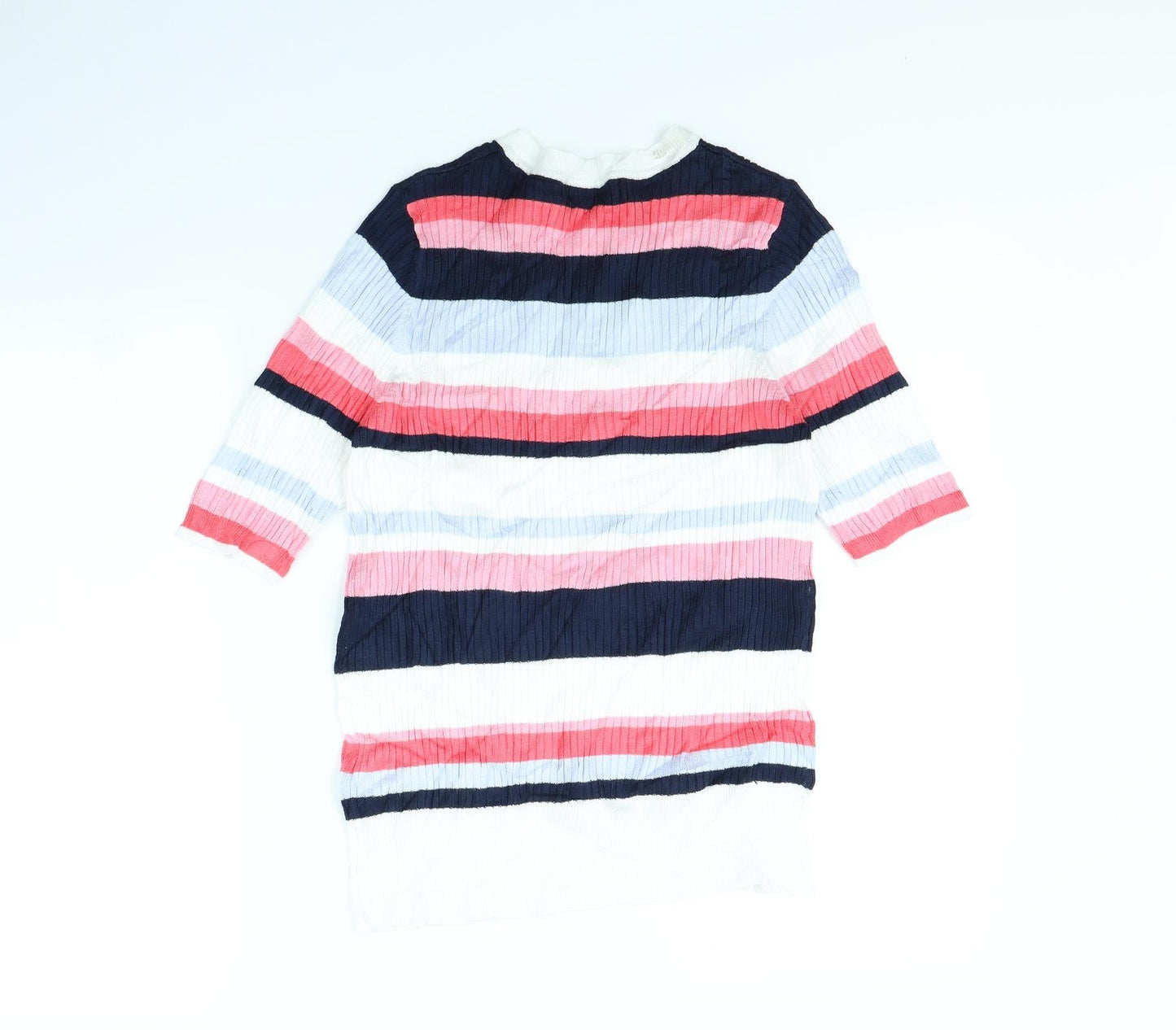M&S Womens Multicoloured Striped  Pullover Jumper Size 12