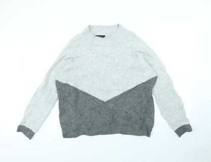 m&s Womens Grey   Pullover Jumper Size S