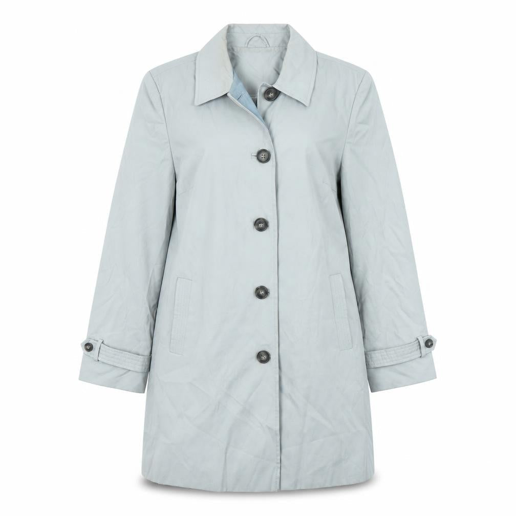 Womens UK Size 14 Preworn Grey Overcoat