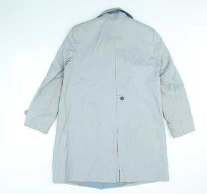 Womens UK Size 14 Preworn Grey Overcoat