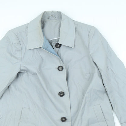 Womens UK Size 14 Preworn Grey Overcoat