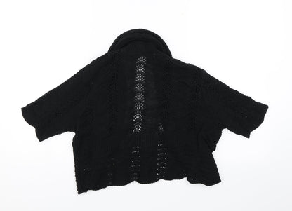 M&Co. Womens Black   Shrug Jumper Size S