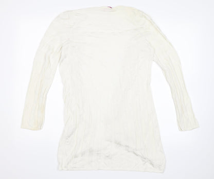 Per Una Womens White   Shrug Jumper Size 12