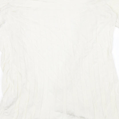 Per Una Womens White   Shrug Jumper Size 12