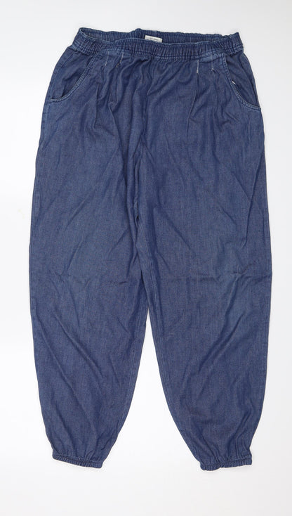 Confetti Womens Blue   Trousers  Size L L23 in