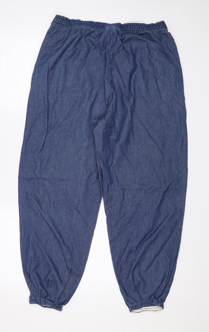 Confetti Womens Blue   Trousers  Size L L23 in