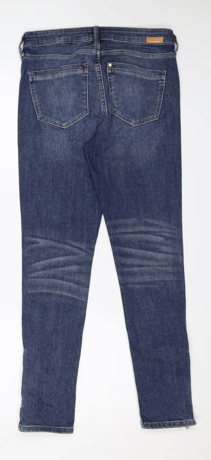 Womens UK Size 8 H&M Regular Fit Skinny Blue Jeans
