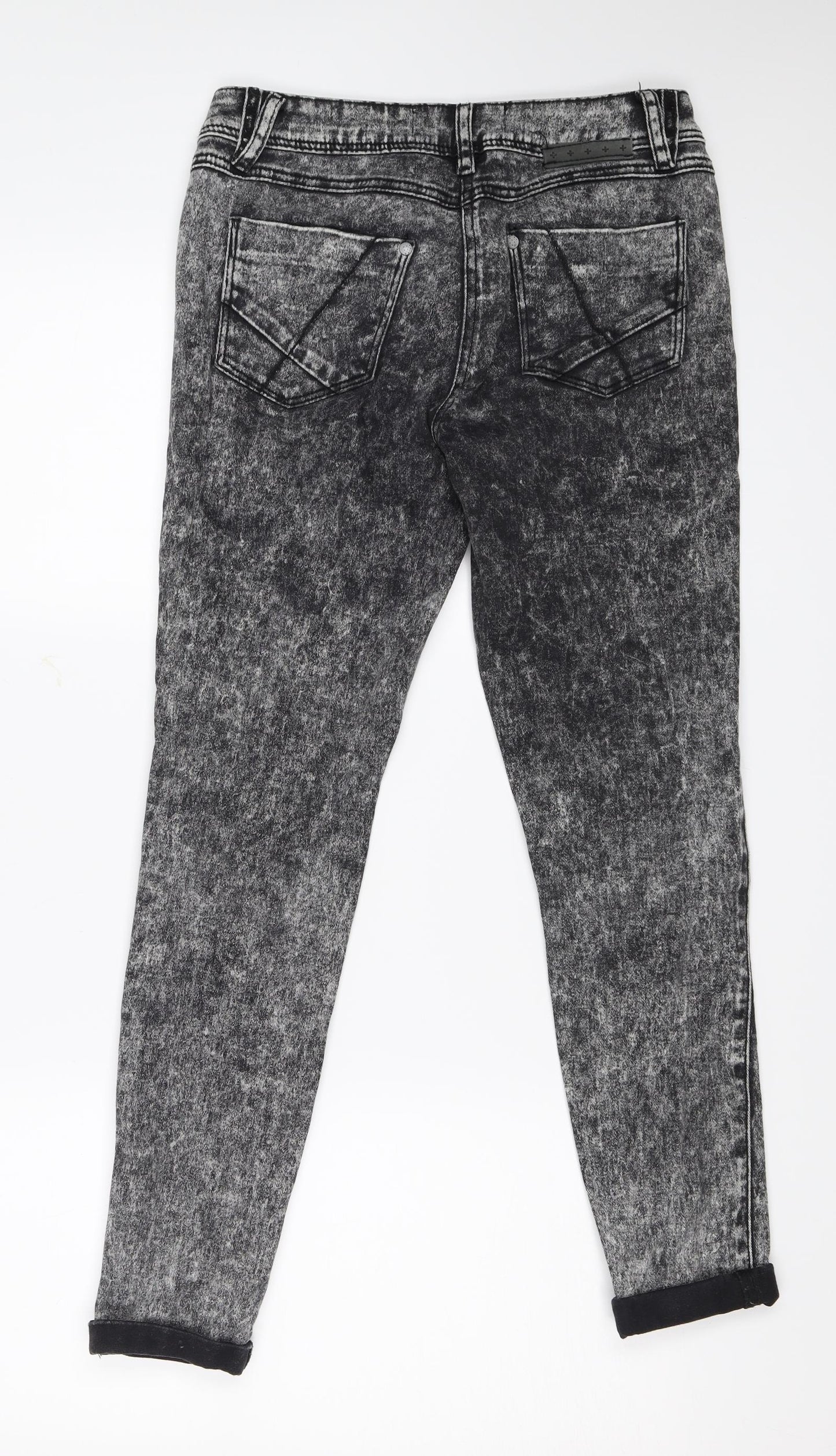 Lexi Womens Black  Denim Skinny Jeans Size 8 L25 in
