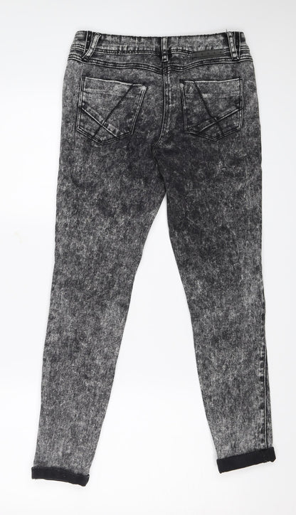 Lexi Womens Black  Denim Skinny Jeans Size 8 L25 in