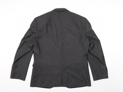 NEXT Mens Grey Striped  Jacket Suit Jacket