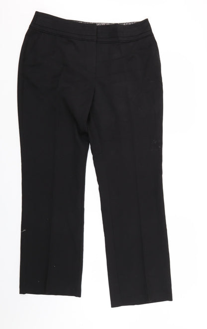 BM Collection Womens Black   Trousers  Size 14 L30 in