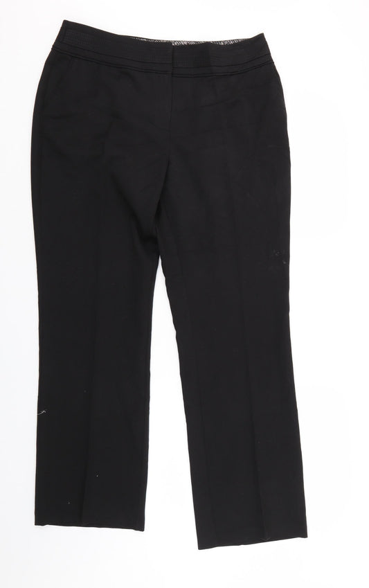 BM Collection Womens Black   Trousers  Size 14 L30 in